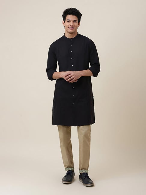 Fabindia black outlet kurta