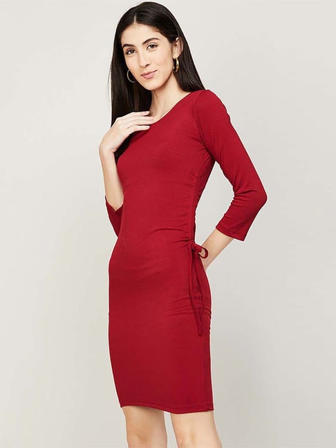 strapless open back dress Lezat Krista Twist Dress - Ginger Jar - Orange