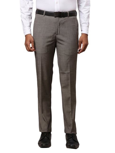 Buy Ted Baker Men Grey Chequered SlimFit Suit Trousers Online  782620   The Collective