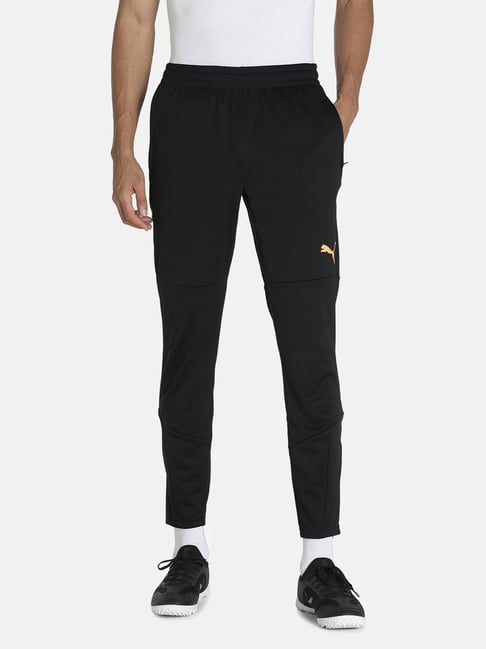 Puma Puma Black-Neon Citrus Slim Fit Sports Joggers