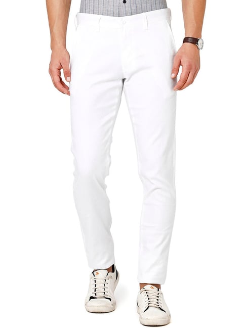 Genuine Lambskin Leather Pants - White – Ron Tomson
