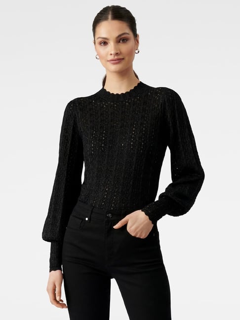 Buy Forever New Black Jumper for Women s Online Tata CLiQ