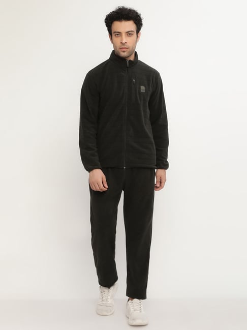 Buy Octave Dark Olive Regular Fit Tracksuits for Mens Online Tata CLiQ