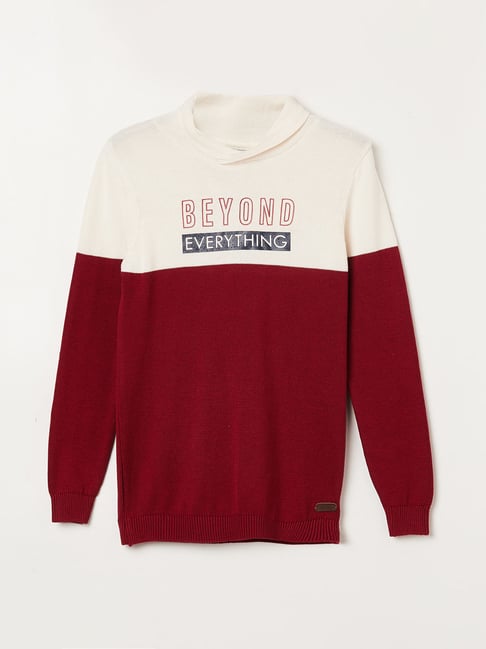 Off white store maroon crewneck