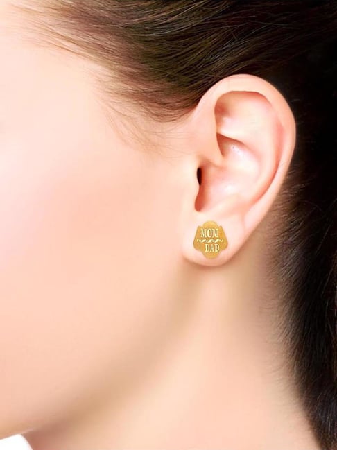 Mom dad deals gold earrings