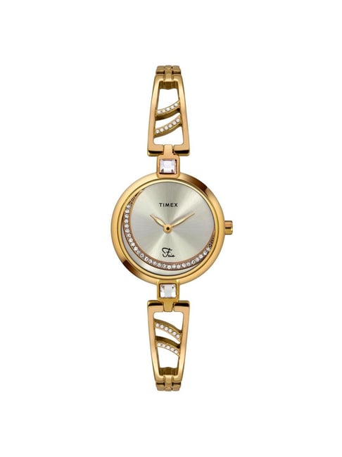 Timex Fria Women Silver Round Analog Watch - TWEL15200-picture-45