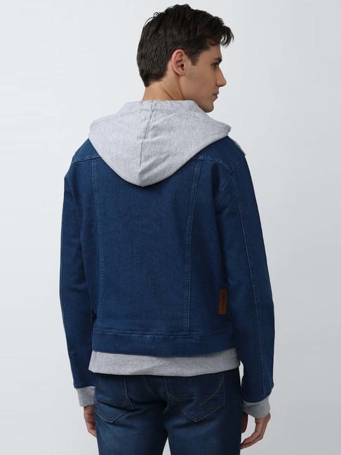 Denim Zip Up Jacket With Sherpa Lining – All There Boutique