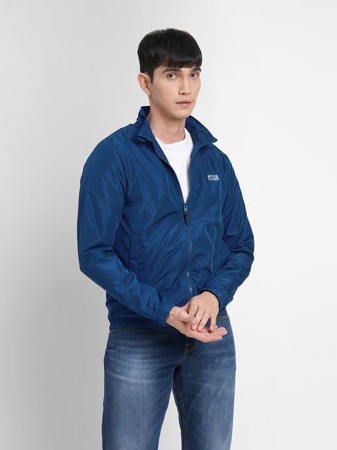 Jack Jones Blue Regular Fit Wind Cheater