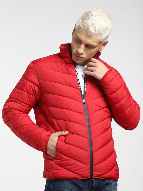 COLLUSION Unisex oversized puffer coat in red | ASOS