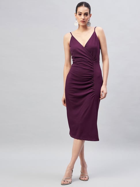 Rare Purple s Sheath Midi Dress Price in India