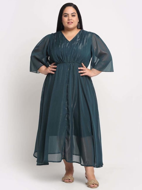 Melon by PlusS Green Maxi Dress