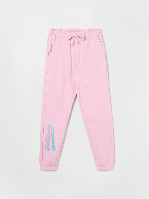 Buy Women Pink Regular Fit Solid Casual Track Pants Online
