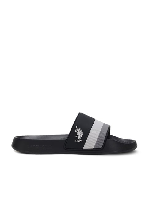 U S Polo Assn U.S. Polo Assn. Men's CONEX 4.0 Black Casual Sandals