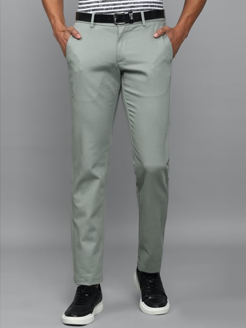 ALLEN SOLLY Men Solid Slim Straight Casual Trousers  Lifestyle Stores   Kannuru  Bengaluru