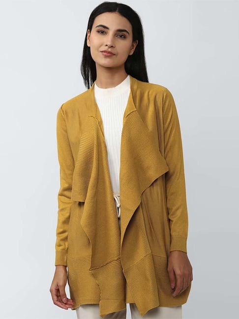 Buy Van Heusen Yellow Cotton Shrug for Women Online Tata CLiQ