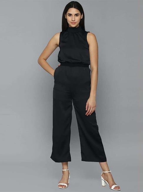 Allen Solly Black Midi Length Jumpsuit-picture-22