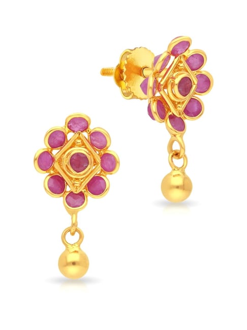 Malabar Gold and Diamonds 22k Gold Earrings for Women