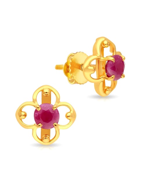 Malabar Gold and Diamonds 22k Gold Earrings for Women