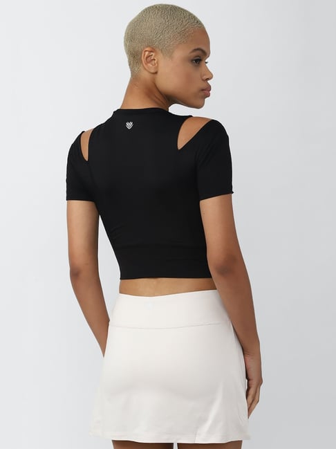 Forever 21 black crop top online