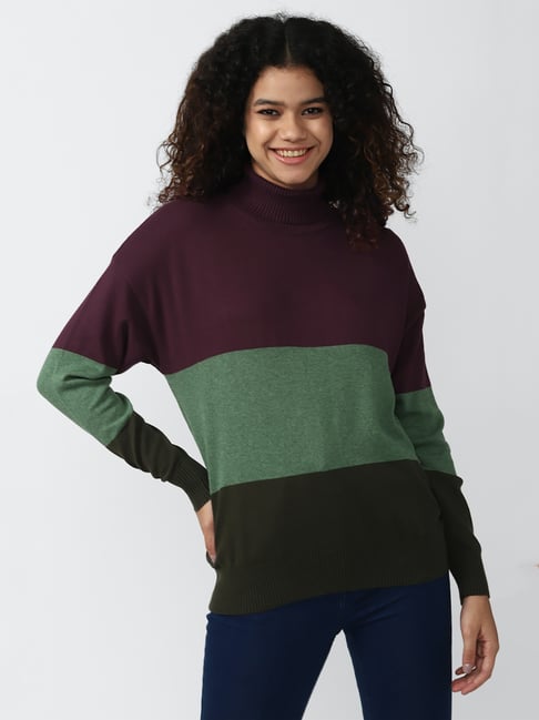 Buy Forever 21 Multicolor Sweater for Women's Online Tata CLiQ