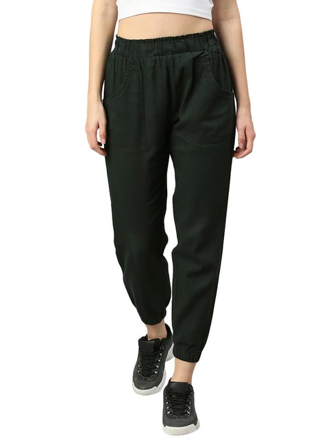 Cotton high waisted discount joggers