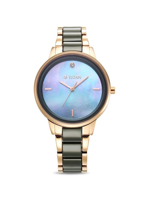 Titan purple 2025 analog watch