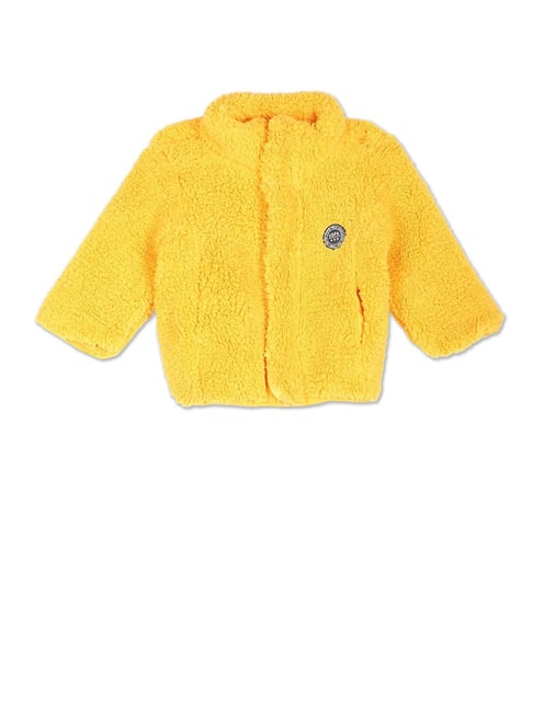 U S Polo Assn U.S. Polo Assn. Kids Dark Yellow Solid Full Sleeves Jacket