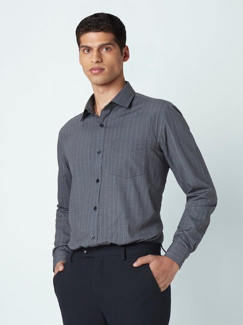 Buy Louis Philippe Grey Shirt Online  344509  Louis Philippe