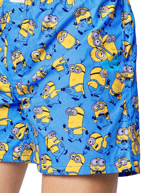 Minion Boxer Shorts Minions Print Boxers With Elasticated