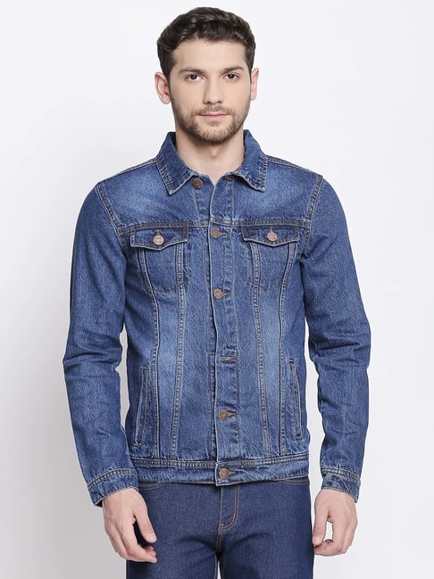 High Star Blue Regular Fit Denim Jacket-picture-43