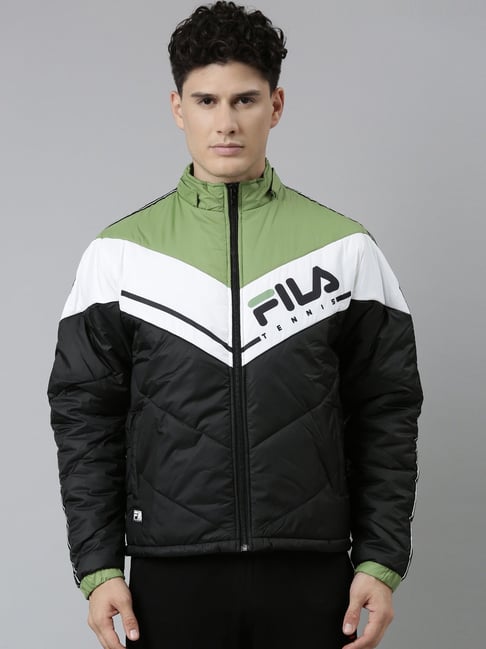 Fila black clearance windbreaker