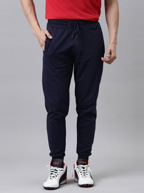 Fila SHIV Blue Regular Fit Printed Joggers