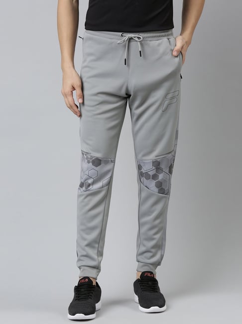 Buy Fila SHELL Grey Regular Fit Printed Trackpants for Men's Online @ Tata  CLiQ