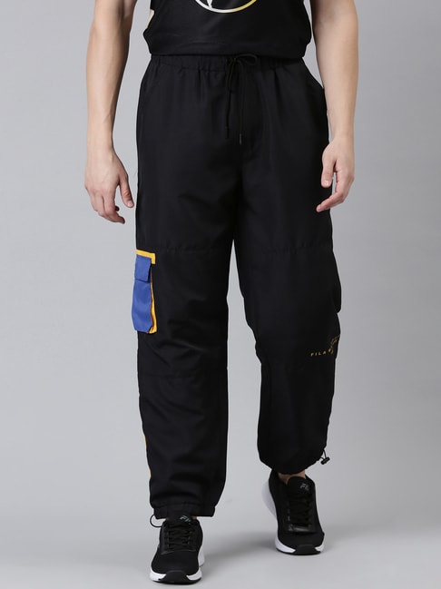 Fila Men's Regular Pants (12010679_BLK_S) : Amazon.in: Clothing &  Accessories