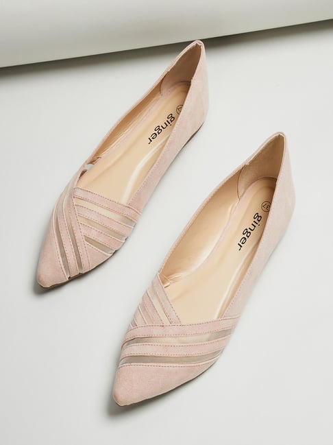 Ginger by Lifestyle Women's Pink Flat Ballets