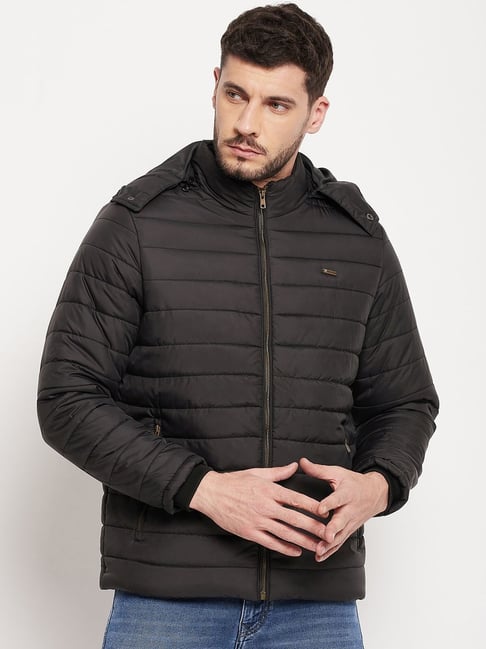 Buy Duke Black Regular Fit Quilted Jacket for Mens Online Tata CLiQ