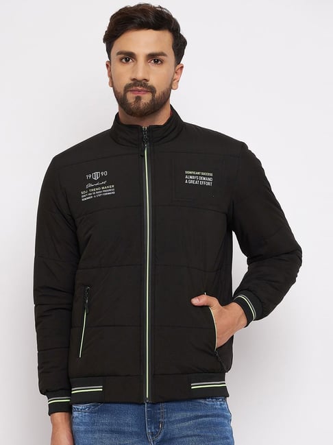 Duke Black Slim Fit Jacket-image-41