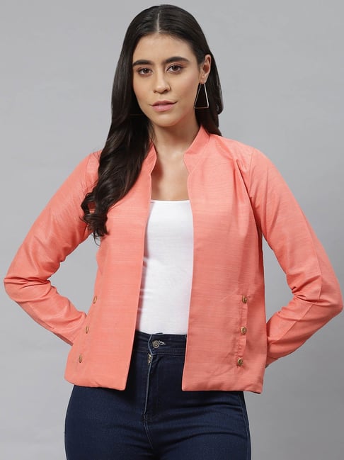 Hurley Jacket Womens Size XS Peach Orange 3/4 Sleeve | eBay