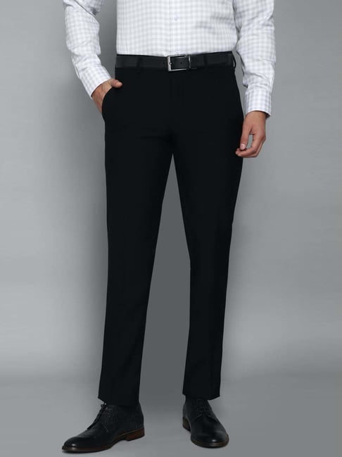 Buy Louis Philippe Grey Slim Fit Checks Trousers for Mens Online @ Tata CLiQ