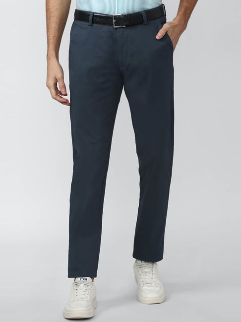 Peter England Mens White Blue Trousers in Kangra - Dealers, Manufacturers &  Suppliers - Justdial