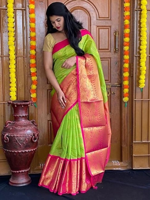 Green Saree : Buy Green Color Sari Online | Saree.com