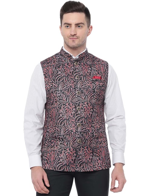 Shop Multicolor Rayon Digital Printed Nehru Jacket Online at Best Price |  Cbazaar