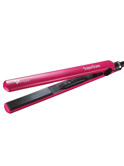 Syska HS6812 Hair Straightener with 60 sec Rapid Heating - Pink