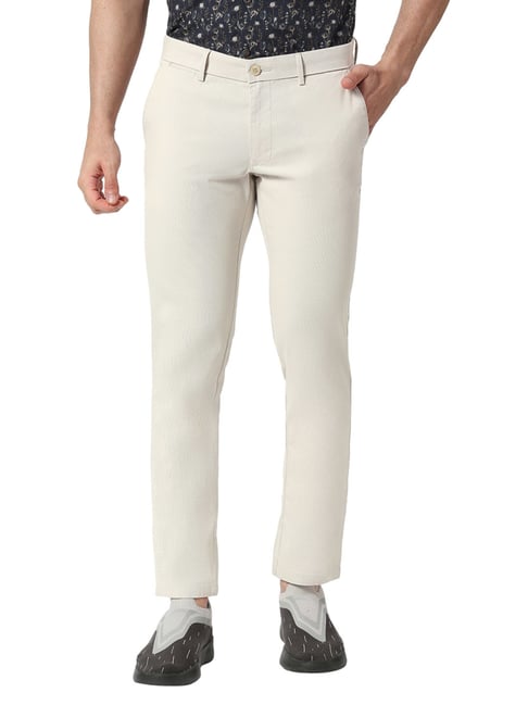 Buy OffWhite Trousers  Pants for Men by NETPLAY Online  Ajiocom