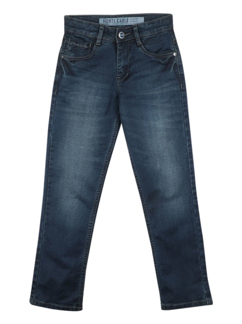 Monte Carlo Kids Blue Solid Jeans