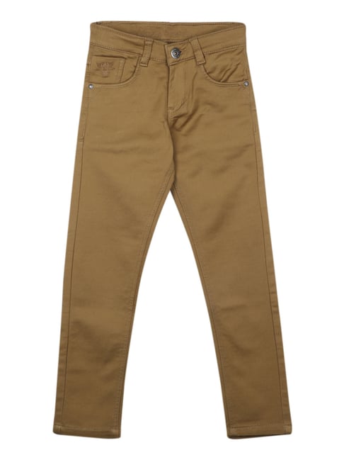 Monte Carlo Kids Khaki Solid Jeans