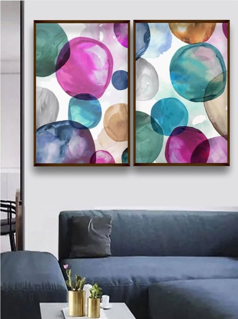 The Art House Abstract Multicolor Canvas Painting