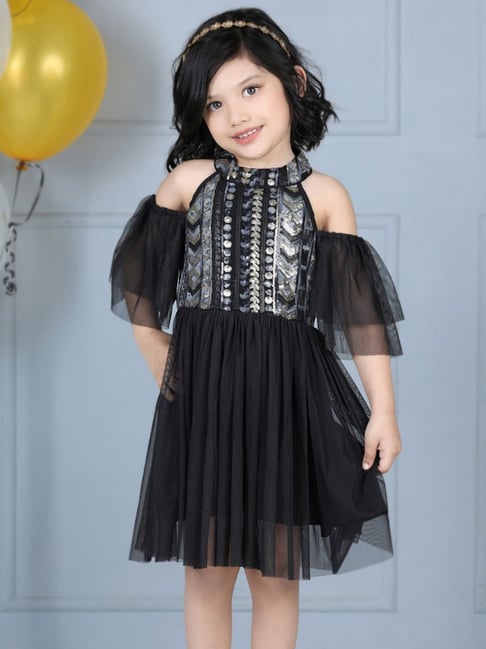 Black Tulle Dress Children | Tulle Black Little Girls Dress - Princess Dress  Kids - Aliexpress