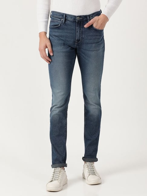 Lee Blue Cotton Skinny Fit Jeans-picture-19