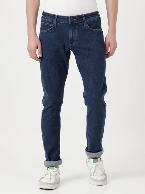 Wrangler Blue Cotton Skinny Fit Jeans